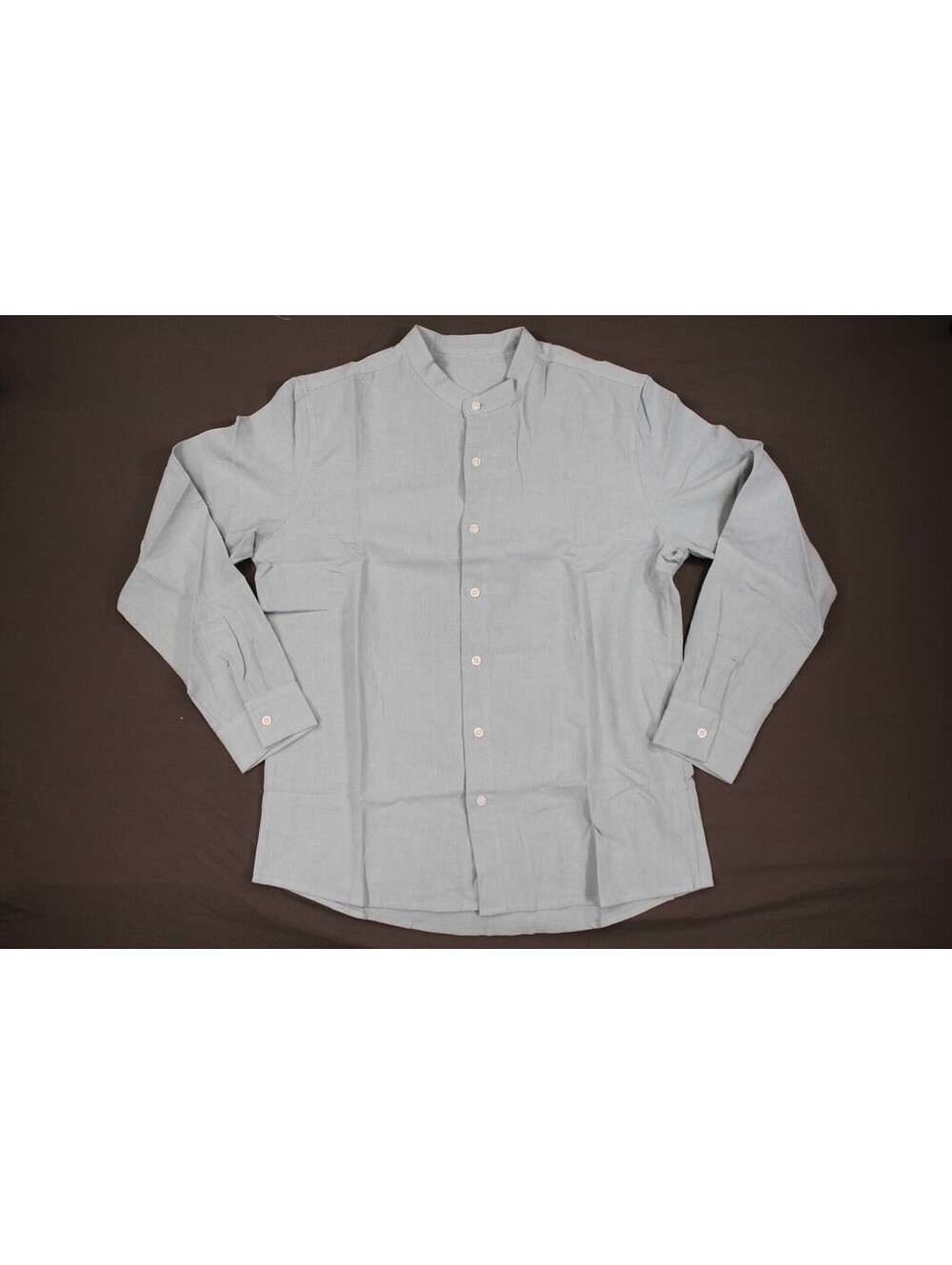 New Stylish Light Blue Linen Cotton Shirt M - See More Deals
